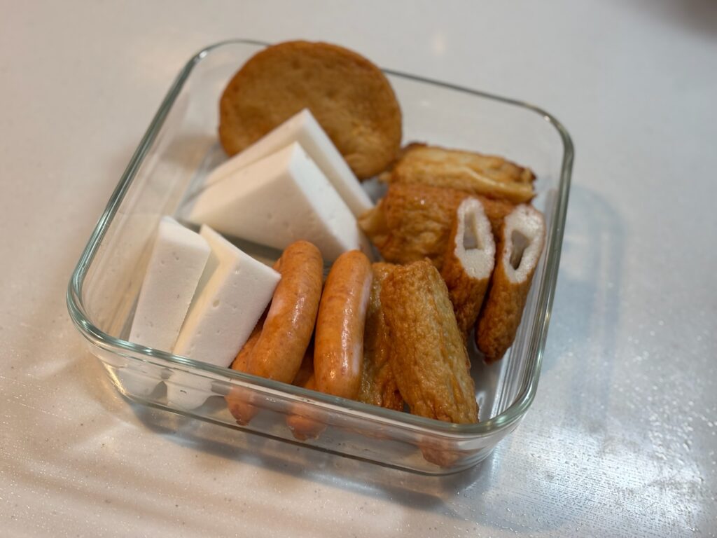 おでんに使う練り物の写真