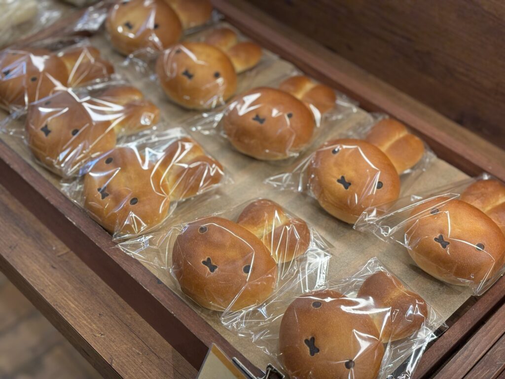 ミッフィーあんんぱんが並んでいる様子